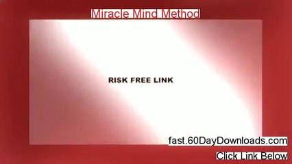 Miracle Mind Method - Miracle Mind Method Review