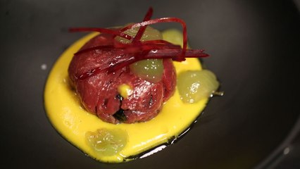 Boulettes de poulet à la nigelle, zaalouk d’aubergines de Fatema Hal (#DPDC)