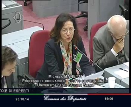Roma - Revisione seconda parte Costituzione, audizione esperti (23.10.14)