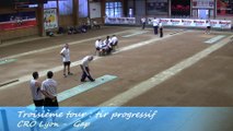 Troisième tour, Tir progressif, CRO Lyon contre Gap, Sport Boules, J2 Elite 2014 2015