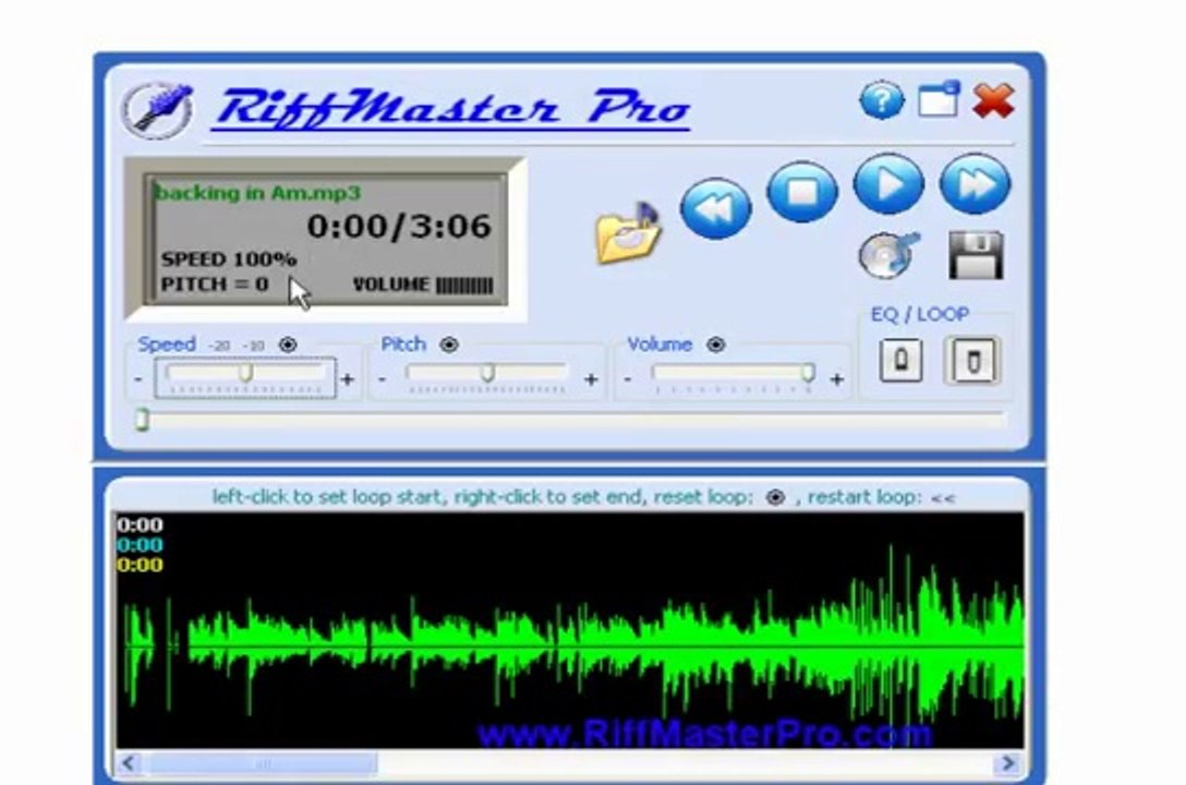 RiffMaster Pro 2 Demo Pt 2 Slow down mp3 music