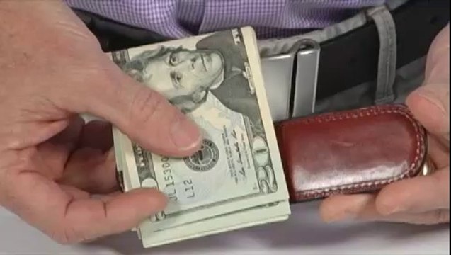 Bosca Old Leather Collection - Magnetic Money Clip Dark Brown Leather - Robecart.com Free Shipping BOTH Ways