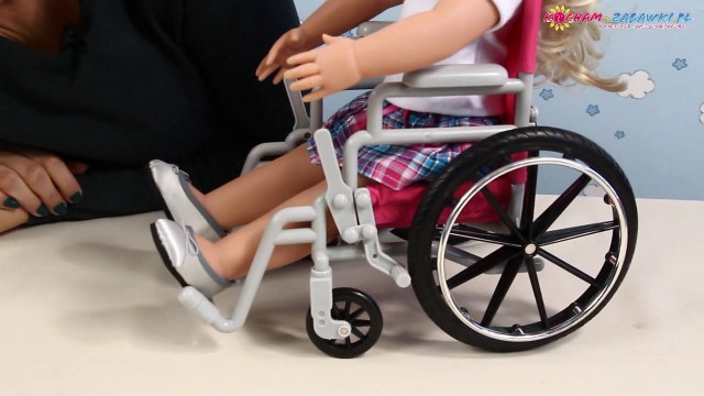 Wheelchair + Gypsum + Crutches - Wózek Inwalidzki + Gips + Kule - Akcesoria dla Lalek - WeGirls