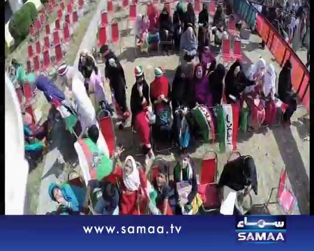 Helicam Shots Of PAT Abbottabad Rally