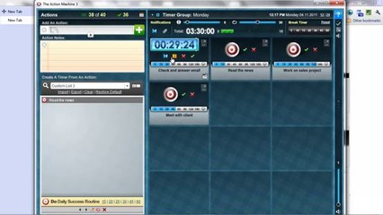 Time management with The Action Machine SOFTWARE!!! Get Thing Done!