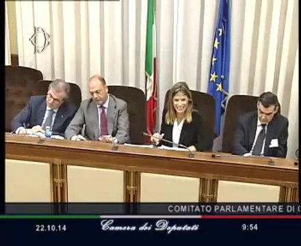 Roma - Flussi migratori in Europa attraverso l'Italia, audizione Alfano (22.10.14)