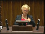 Poseł Izabela Katarzyna Mrzygłocka - Wystąpienie z dnia 21 pa�dziernika 2014 roku.