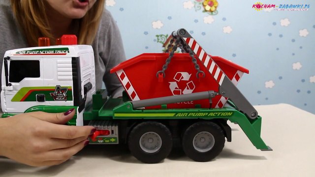 Air Pump Container Truck / Śmieciarka - Kontenerowiec z Pompką - Dickie Toys - 333-6104 - Recenzja