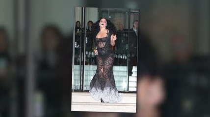 Lady Gaga Channels Morticia Addams For A Trip to The Pub