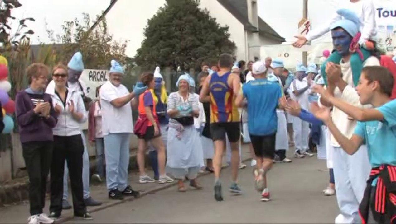les schtroumpfs son a ( ARCAL ) marathon vannes 2014