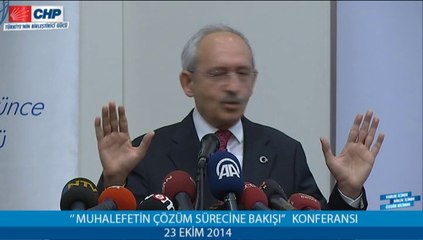 ''MUHALEFETİN ÇÖZÜM SÜRECİNE BAKIŞI '' KONFERANSI 23/10/2014