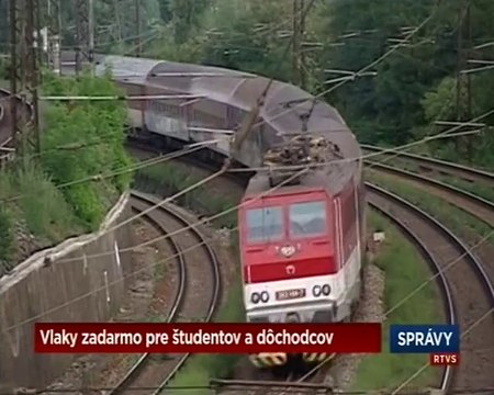 Vlaky budú zadarmo pre deti, žiakov, študentov a dôchodcov (STV)