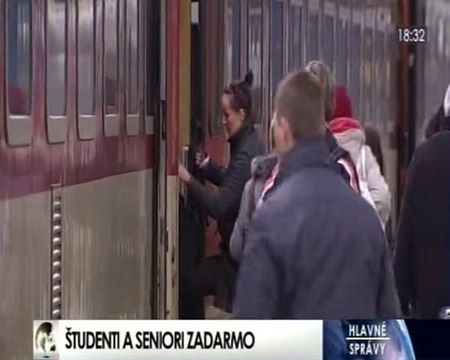Vlaky budú zadarmo pre deti, žiakov, študentov a dôchodcov (22.10.2014, TA3)