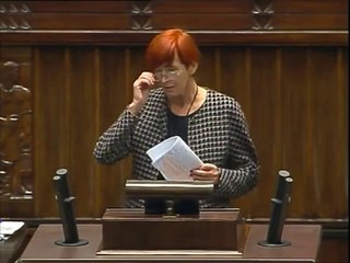Poseł Elżbieta Rafalska - Wystąpienie z dnia 22 pa�dziernika 2014 roku.