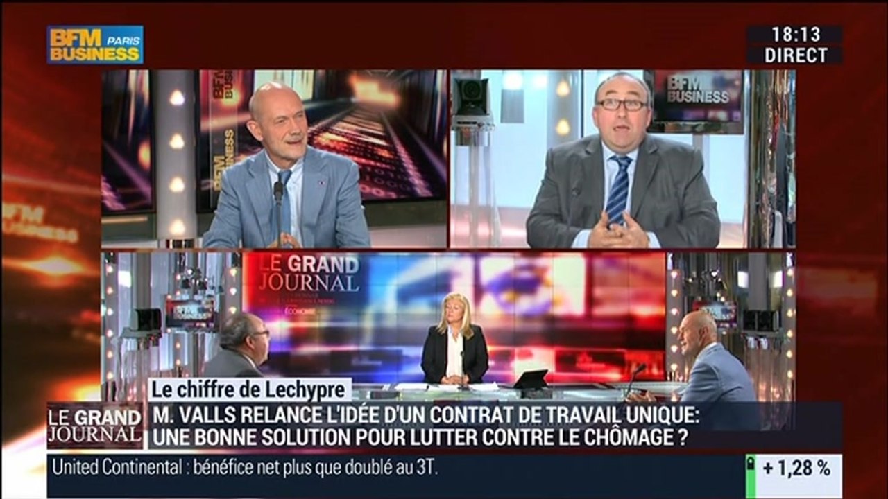 Emmanuel Lechypre : Contrat de travail unique : "La France est un pays où ça pourrait mieux marcher qu'ailleurs" - 23/10