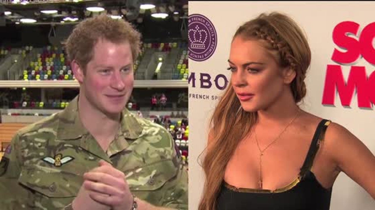 Lindsay lohan streitet die gerüchte ab, dass sie prinz harry begehrt