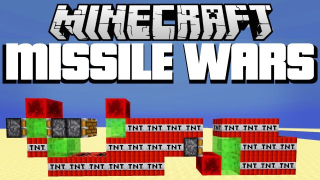 MISSILE WARS Minecraft 1.8.1 TNT Mini Game Play by Nik Nikam