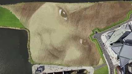 Traktörle Tarlaya Portre Çizmek