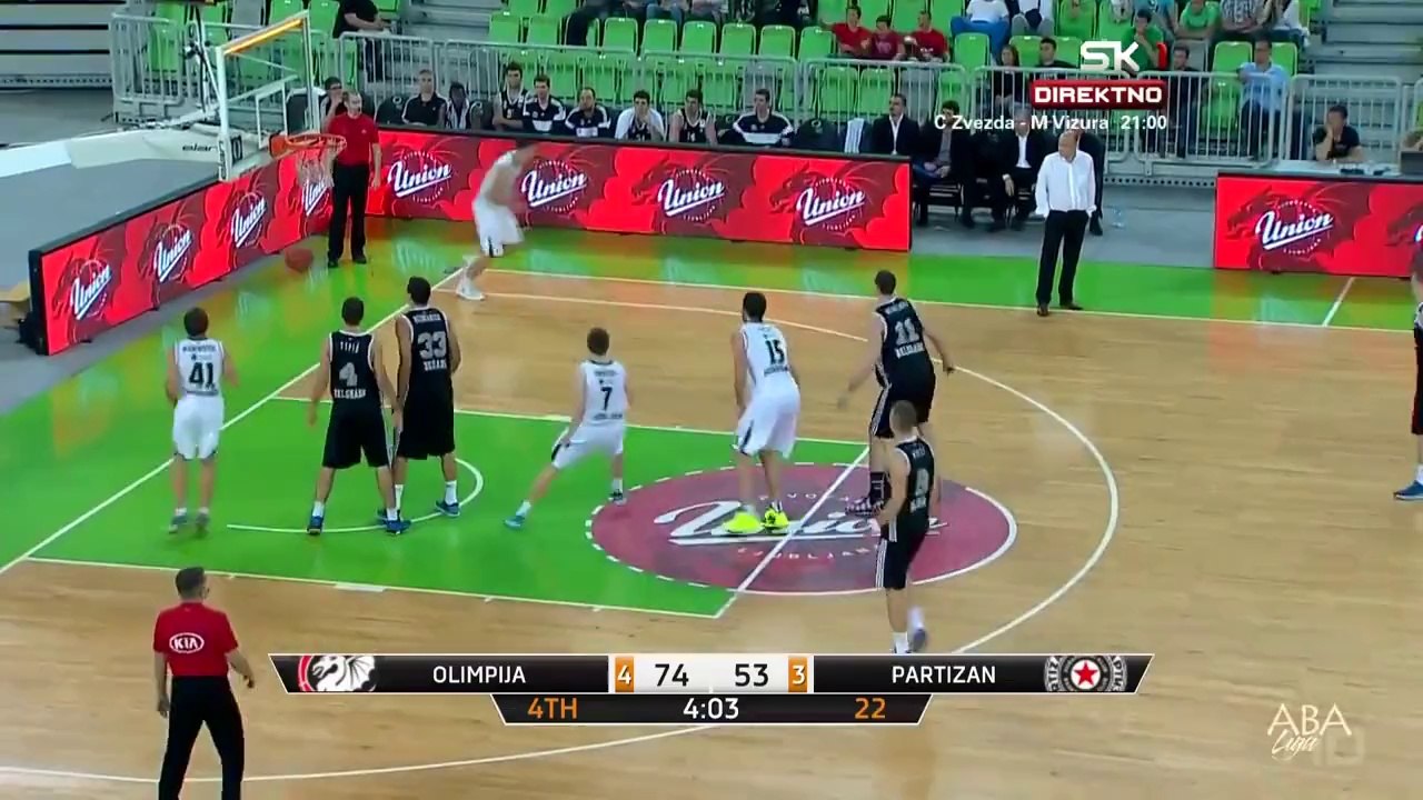 Le panier les plus bizarre de l'histoire Olimpija - Partizan 87_58