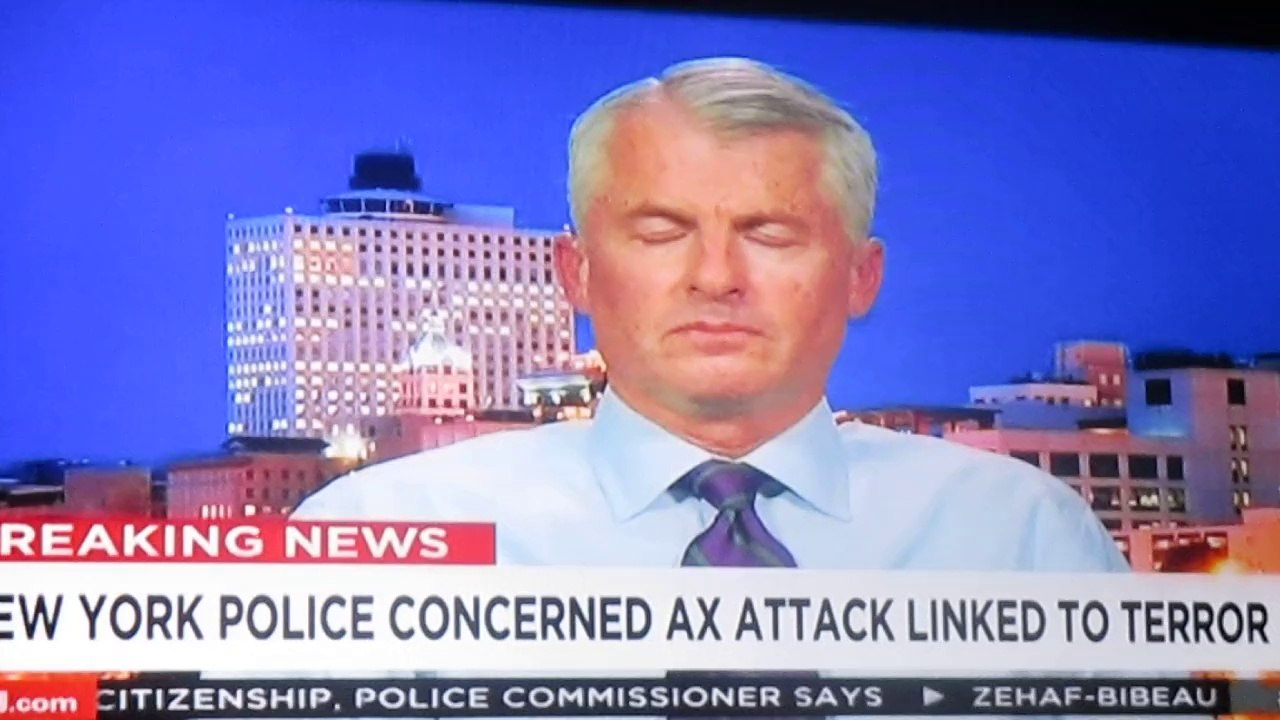 FOUR POLICE-MEN AXED IN NY