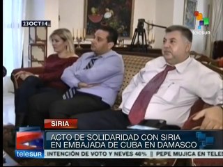 Acto de solidaridad con Siria en embajada cubana