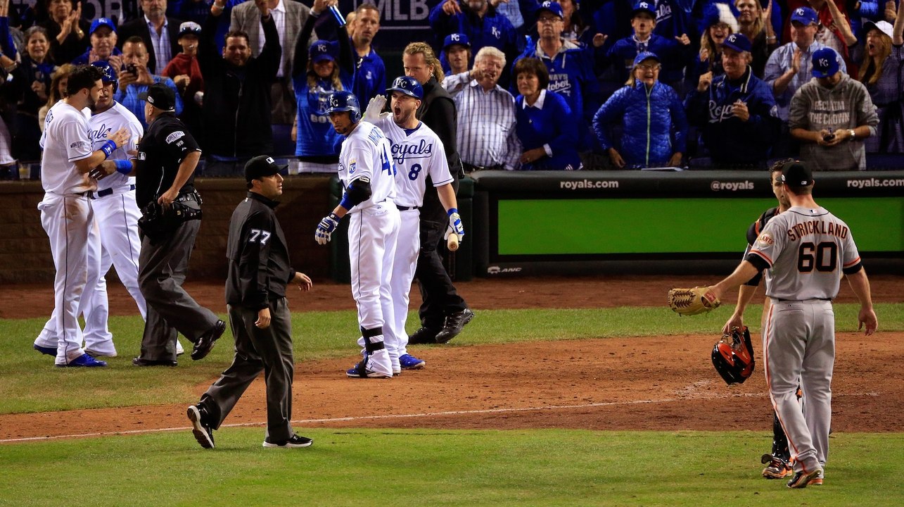 Benches Clear After Game 2 Home Run in Royals 7-2 Victory