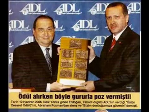 YAHUDİ CESARET ÖDÜLÜ ALAN BAŞBAKAN