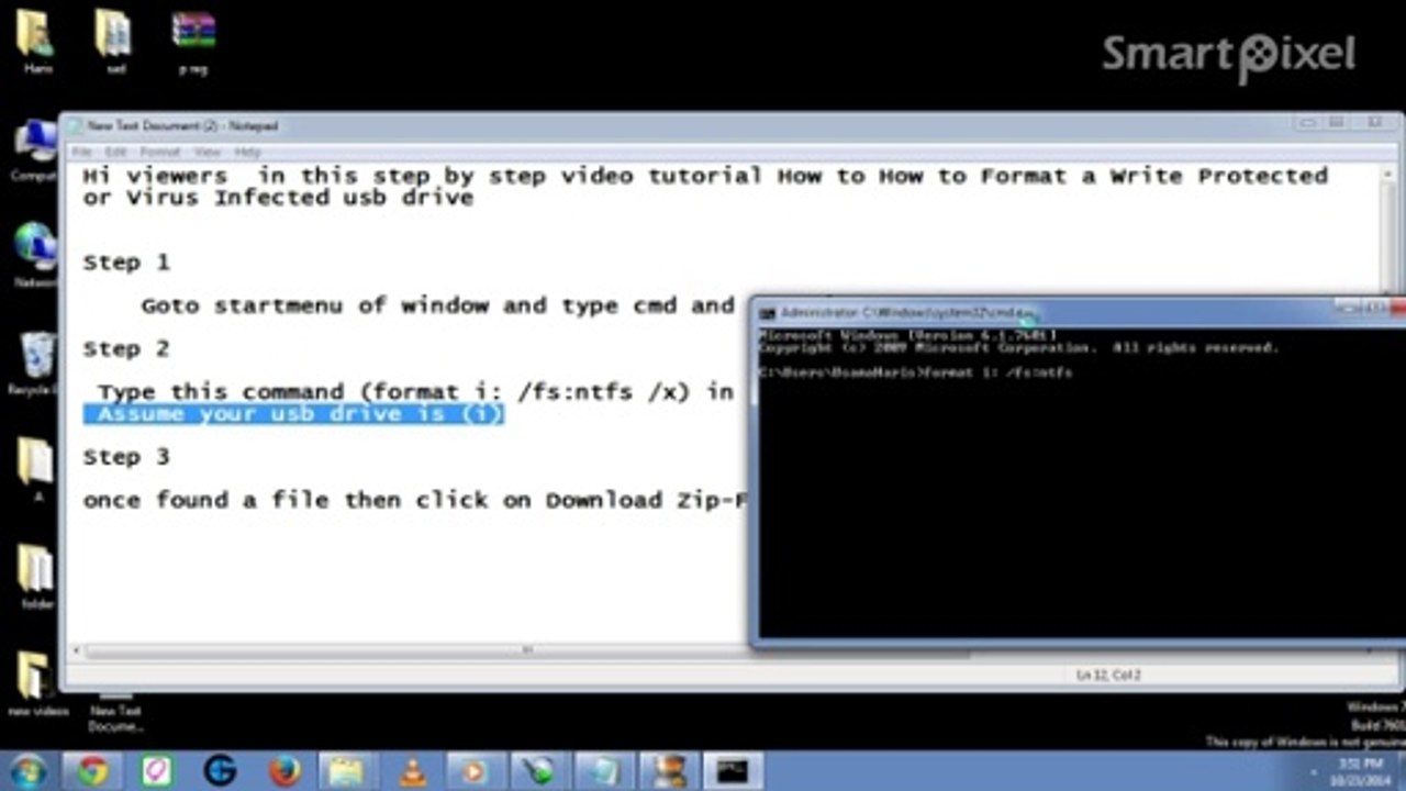 How to format write protected or virus infected usb drive in windows