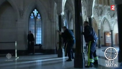 Canada : des caméras de surveillance filment le tireur d'Ottawa en action
