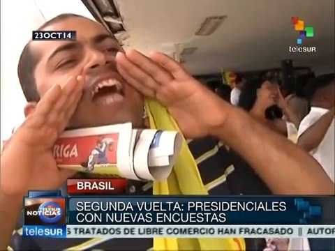 Brasil: Rousseff mantiene ventaja sobre Neves en encuestas