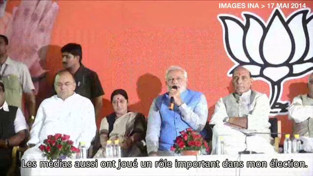 Inde - 17 mai 2014 : Narendra Modi, élu Premier ministre de l'Inde
