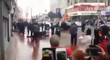 Crazy islamist attacking NYPD Officer with an ax shot and killed