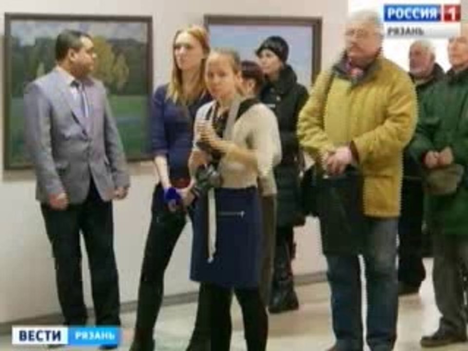 Выставка «Осень 2014». Телеканал "Россия 1" Вести-Рязань. Картина Алексея Акиндинова – «Чернобыль. Последний день Припяти.» 23.10.2014.