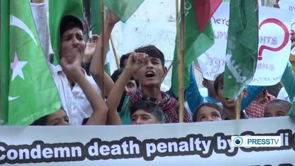 Pakistani protesters denounce Saudi death sentence