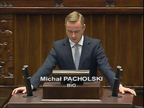 Poseł Michał Tomasz Pacholski - Wystąpienie z dnia 22 pa�dziernika 2014 roku.