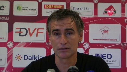 Conférence de presse d'Olivier Dall'Oglio avant Troyes-DFCO
