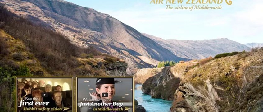 Air New Zealand donne les consignes de sécurité pour embarquer vers la Terre du Milieu !