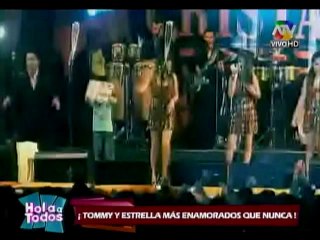 Tommy Portugal y Estrella están felices