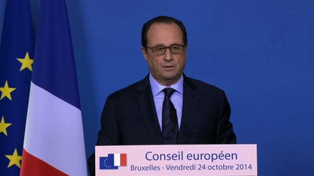 Conférence de presse lors du Conseil européen du 24 octobre 2014