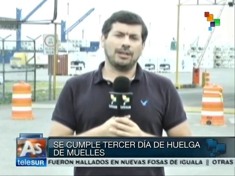 Policías interrumpen paro sindical en puertos caribeños de Costa Rica