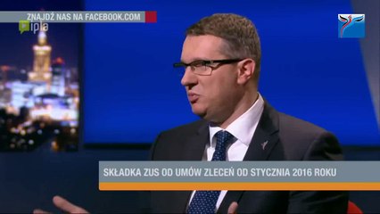 Przemysław Wipler - Sładka ZUS od umów zleceń od stycznia 2016 roku (23.10.2014)