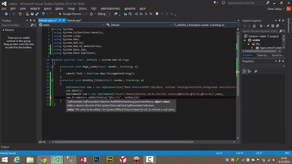 Asp.net Mssql veritabanına kayıt ekleme
