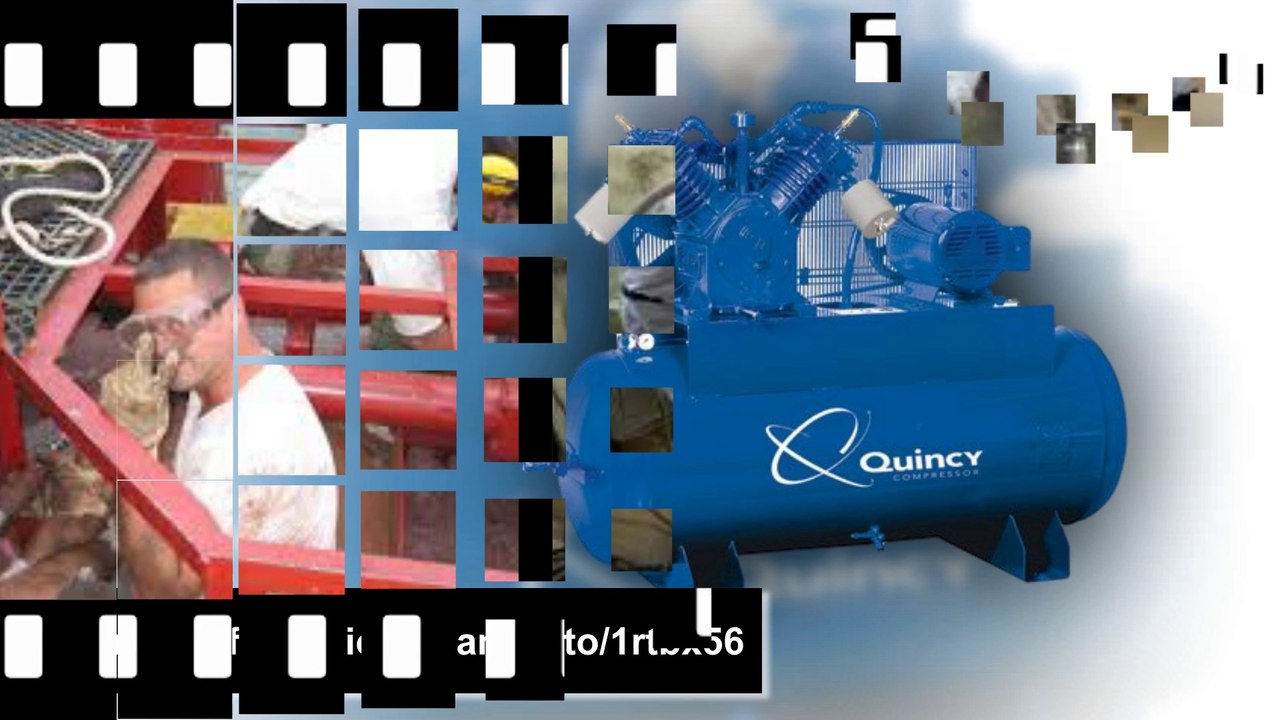 Quincy QT-15 Splash Lubricated Air Compressor|15 HP|230 Volt|3 Phase|120Gal Hor|Mod# 2153DS12HCA23M