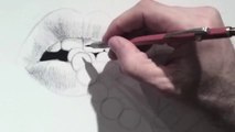 Karakalem Dudak Çizim Tekniği 3D [Karakalem Çizim Sanatı]
