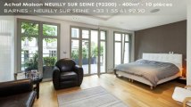 A vendre - maison/villa - NEUILLY SUR SEINE (92200) - 10 pièces - 400m²