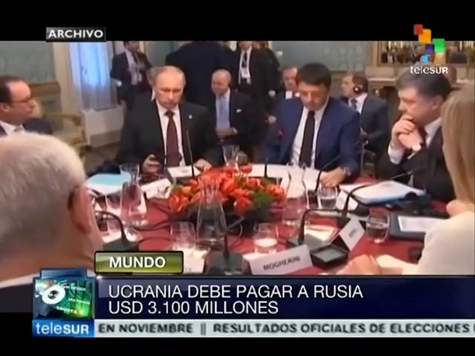 Ucrania busca acuerdo de suministro de gas con Rusia