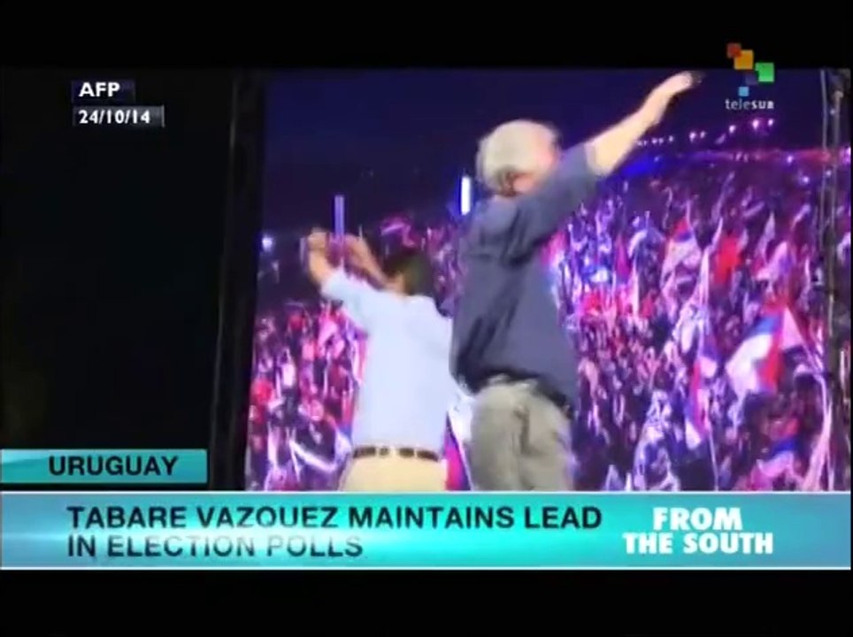 Broad Front candidate Vazquez leads polls ahead of elections