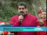 Maduro condemns comments by Spanish president