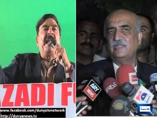 Dunya news-Sheikh Rashid a political orphan: Khurshid Shah