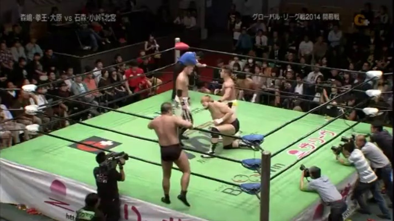 Takeshi Morishima, Kenou & Hajime Ohara vs. Taiji Ishimori, Atsushi Kotoge & Mitsuhiro Kitamiya (NOAH)